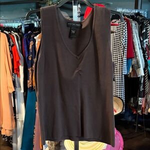 Geoffrey Beene Dark Brown Tank Top